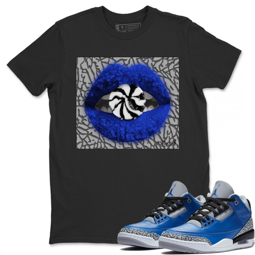 LIPS CANDY T-SHIRT - AIR JORDAN 3 VARSITY ROYAL