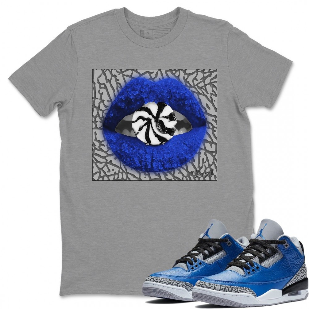 LIPS CANDY T-SHIRT - AIR JORDAN 3 VARSITY ROYAL