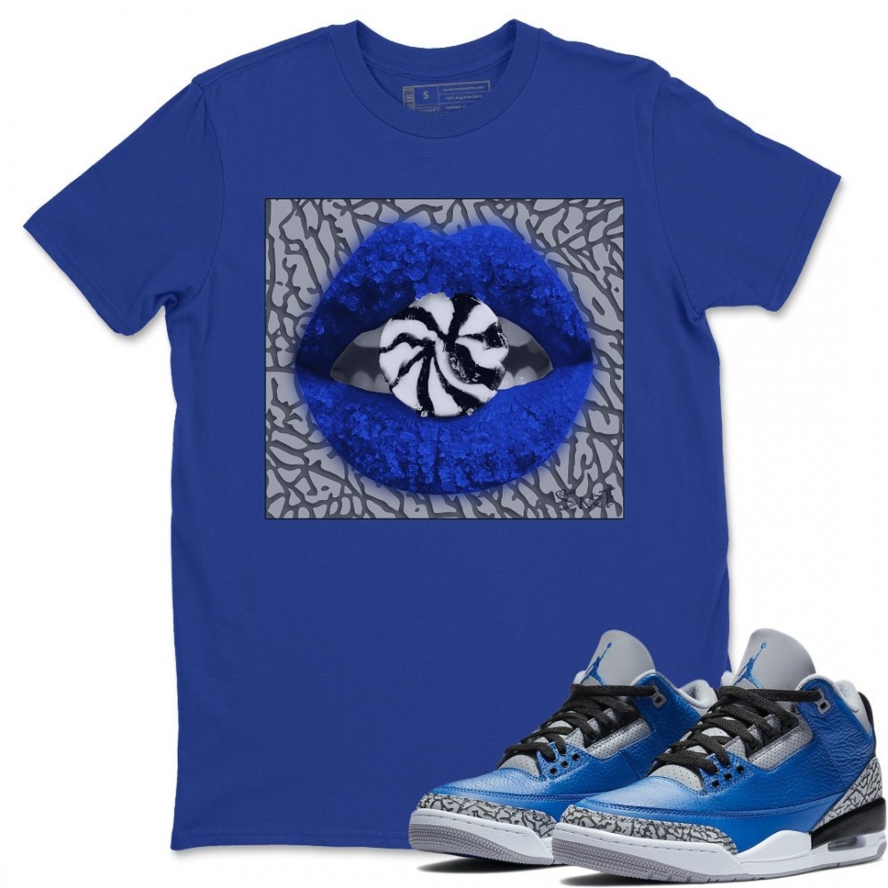 LIPS CANDY T-SHIRT - AIR JORDAN 3 VARSITY ROYAL