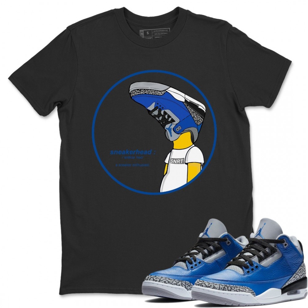 SNEAKERHEAD T-SHIRT - AIR JORDAN 3 VARSITY ROYAL