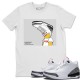 SNEAKERHEAD T-SHIRT - AIR JORDAN 3 WHITE CEMENT