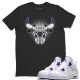 BULL HEAD T-SHIRT - AIR JORDAN 4 COURT PURPLE