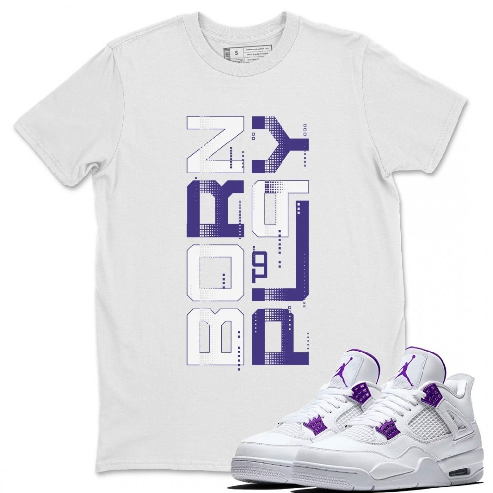 BORN TO PLAY T-SHIRT - AIR JORDAN 4 COURT PURPLE