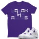 BREAK THE RULES T-SHIRT - AIR JORDAN 4 COURT PURPLE