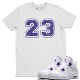 DISTRESSED 23 T-SHIRT - AIR JORDAN 4 COURT PURPLE