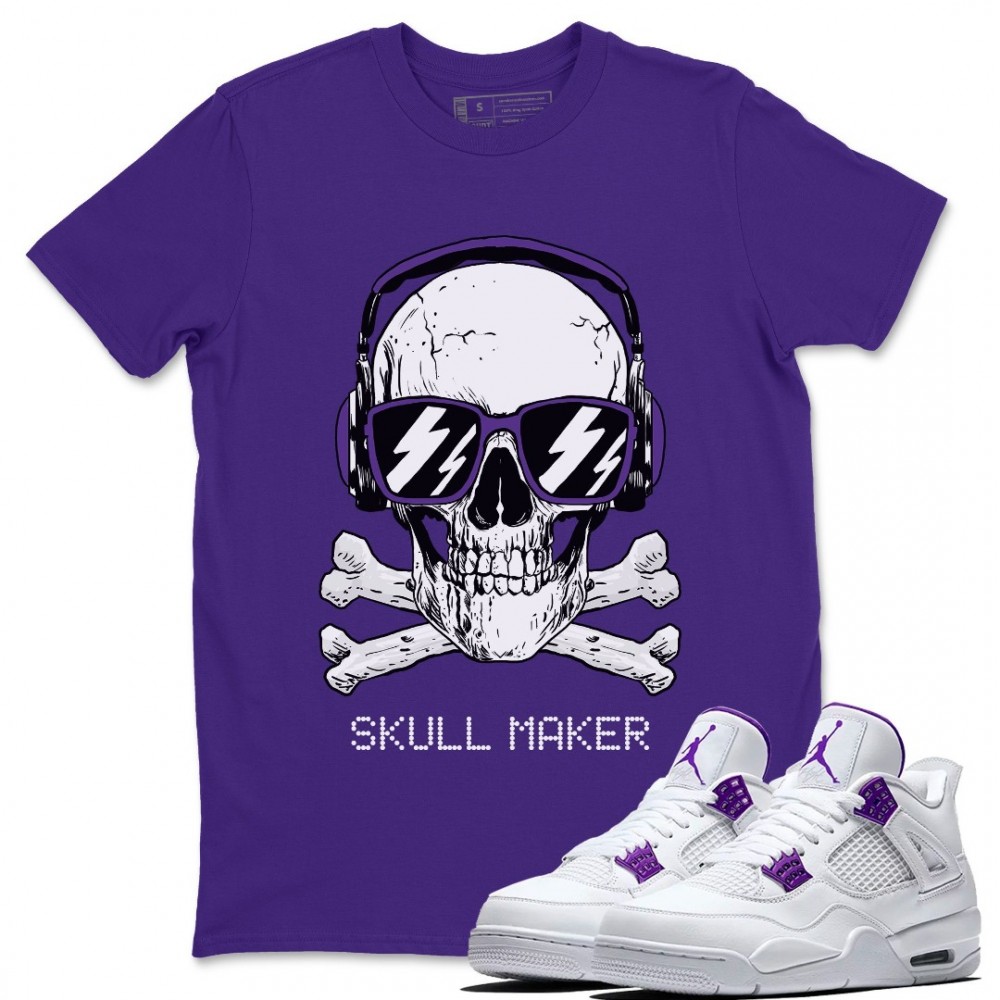 SKULL MAKER T-SHIRT - AIR JORDAN 4 COURT PURPLE