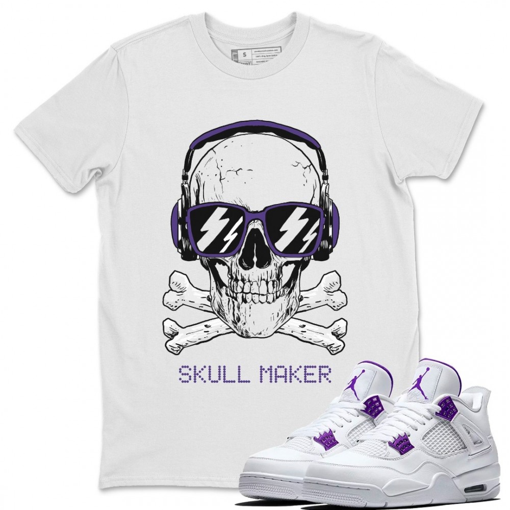 SKULL MAKER T-SHIRT - AIR JORDAN 4 COURT PURPLE