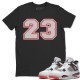 NUMBER 23 T-SHIRT - AIR JORDAN 4 HOT LAVA