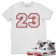 NUMBER 23 T-SHIRT - AIR JORDAN 4 HOT LAVA