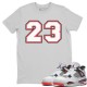 NUMBER 23 T-SHIRT - AIR JORDAN 4 HOT LAVA