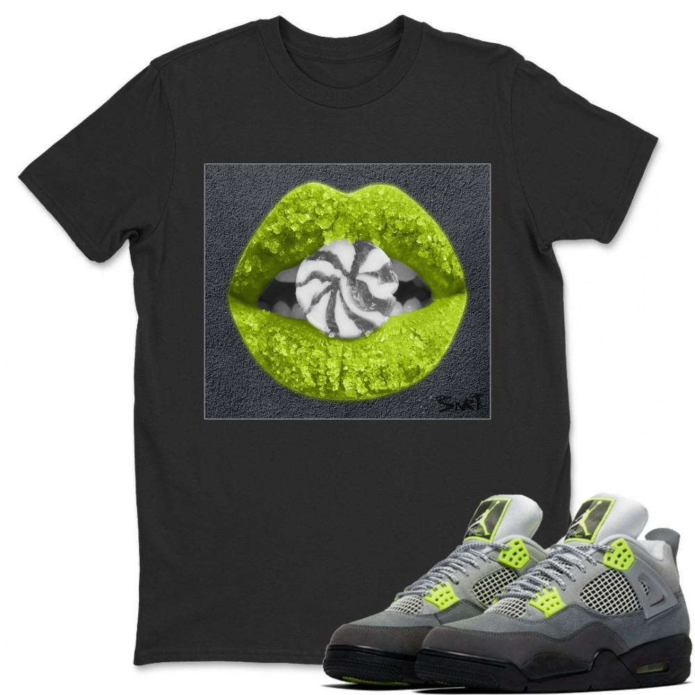 LIPS CANDY T-SHIRT - AIR JORDAN 4 '95 NEON