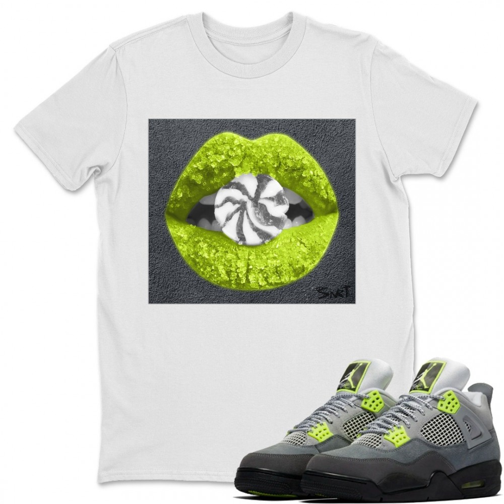 LIPS CANDY T-SHIRT - AIR JORDAN 4 '95 NEON