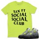 SIX FT SOCIAL CLUB T-SHIRT - AIR JORDAN 4 '95 NEON