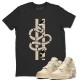 SNAKE T-SHIRT - AIR JORDAN 4 X OFF-WHITE SAIL