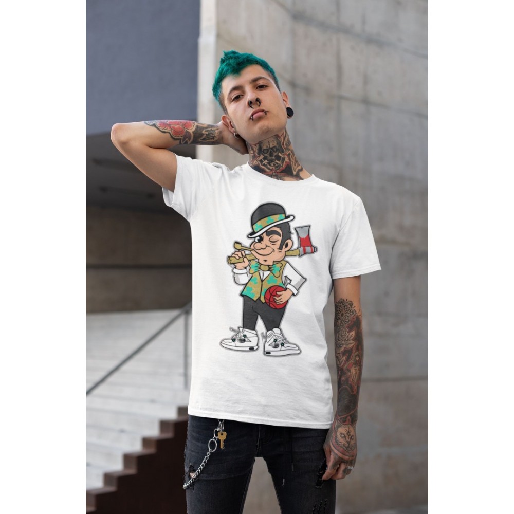 BOSTON LUMBERJACK T-SHIRT - AIR JORDAN 4 CLASSIC GREEN