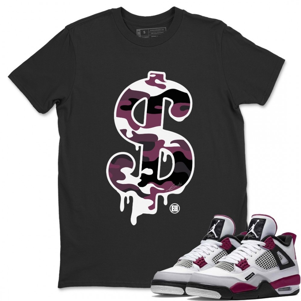 DOLLAR CAMO T-SHIRT - AIR JORDAN 4 PSG