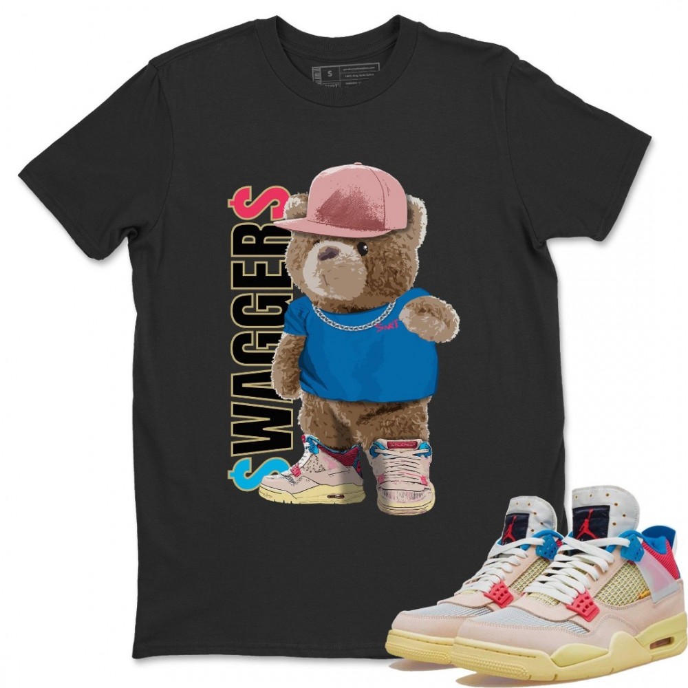 BEAR SWAGGERS T-SHIRT - AIR JORDAN 4 UNION GUAVA ICE