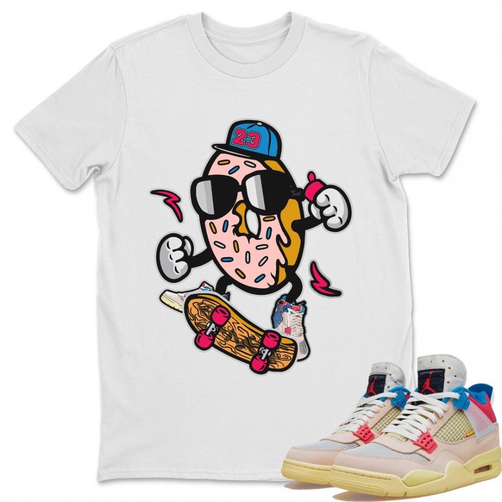 DONUT SKATER T-SHIRT - AIR JORDAN 4 UNION GUAVA ICE