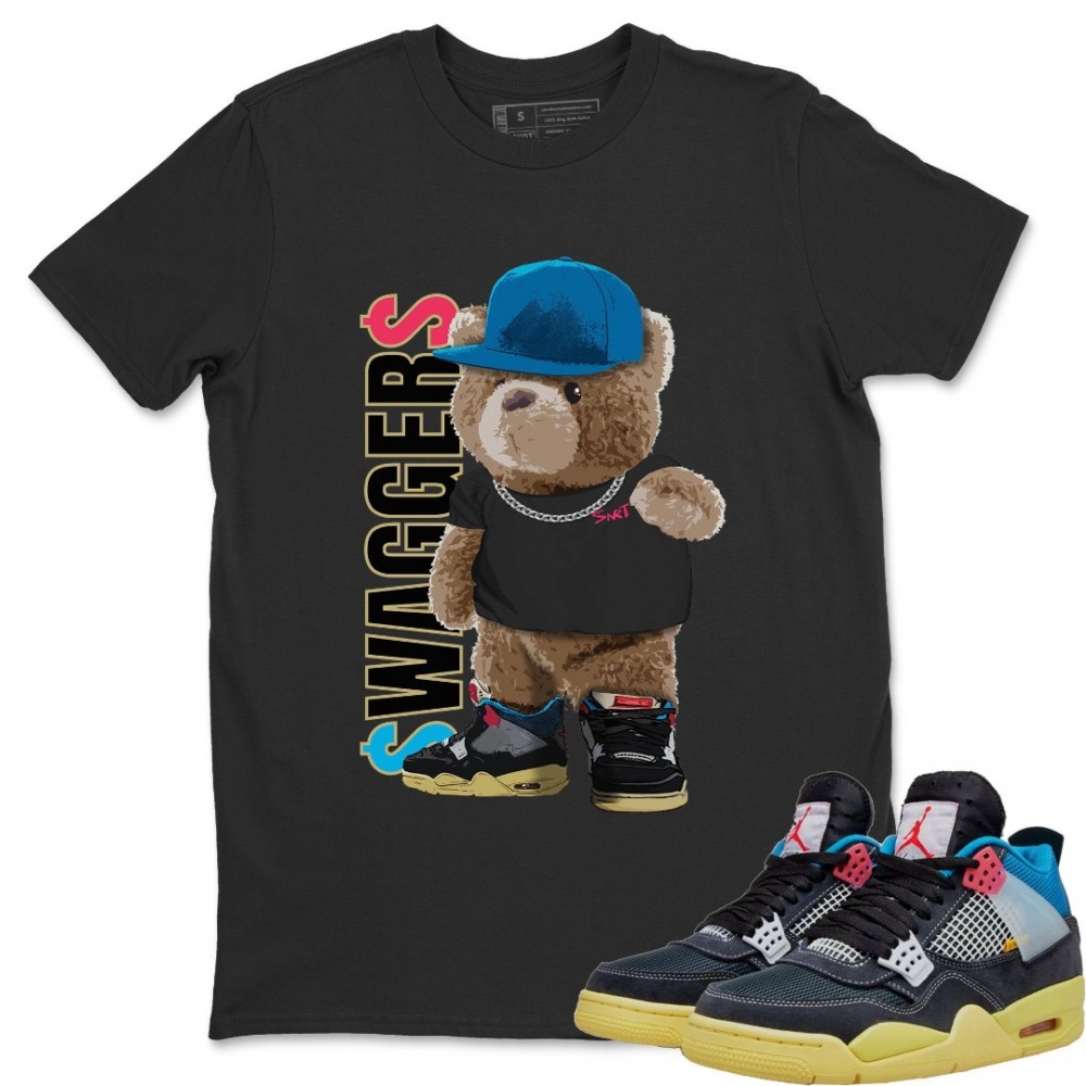 BEAR SWAGGERS T-SHIRT - AIR JORDAN 4 UNION OFF NOIR