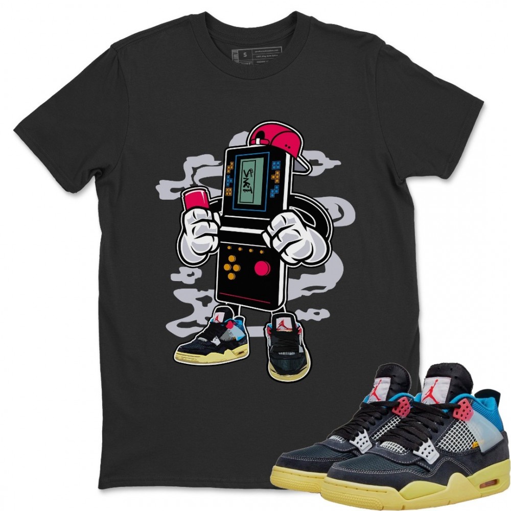 GAME BOY T-SHIRT - AIR JORDAN 4 UNION OFF NOIR