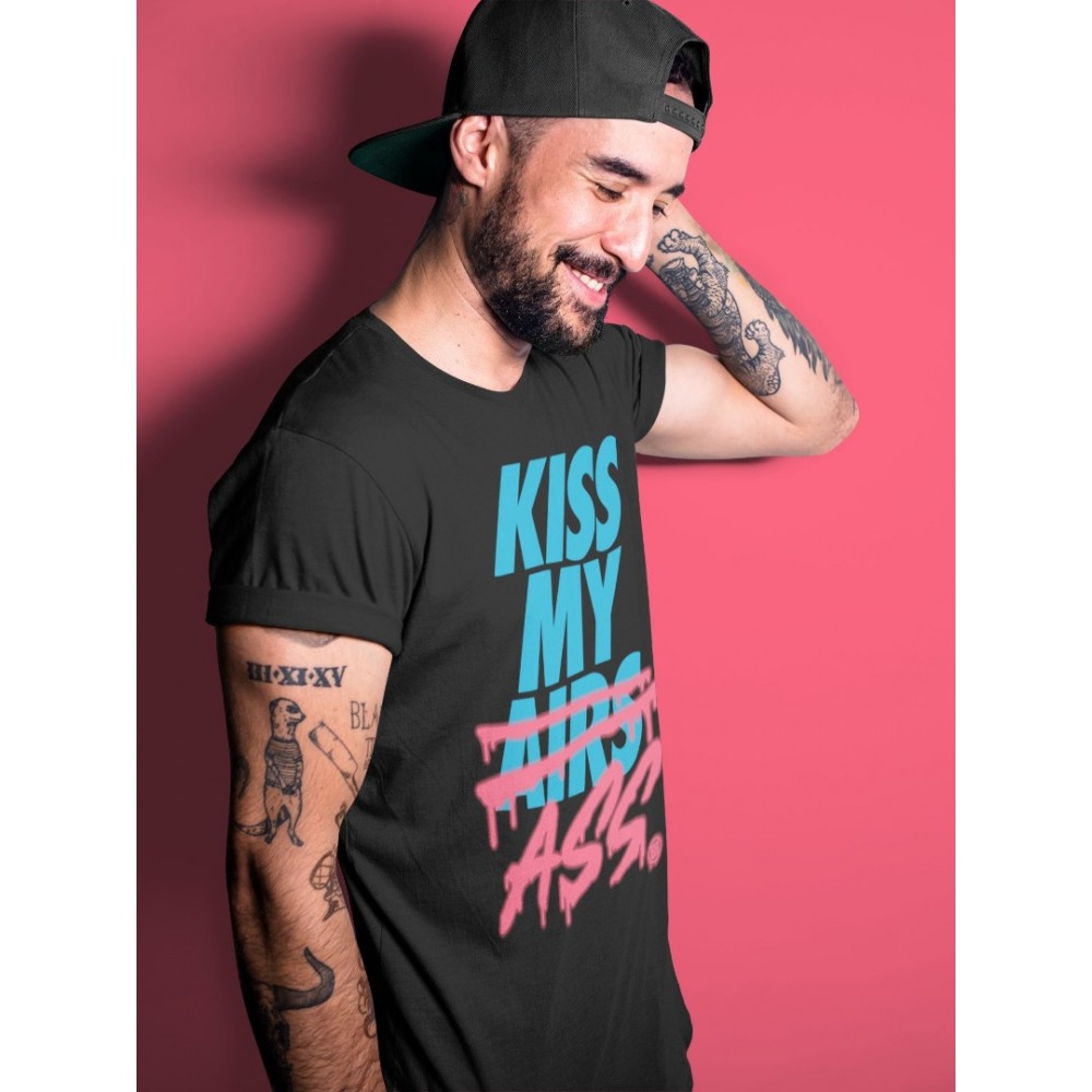 KISS MY ASS T-SHIRT - AIR JORDAN 4 UNION OFF NOIR