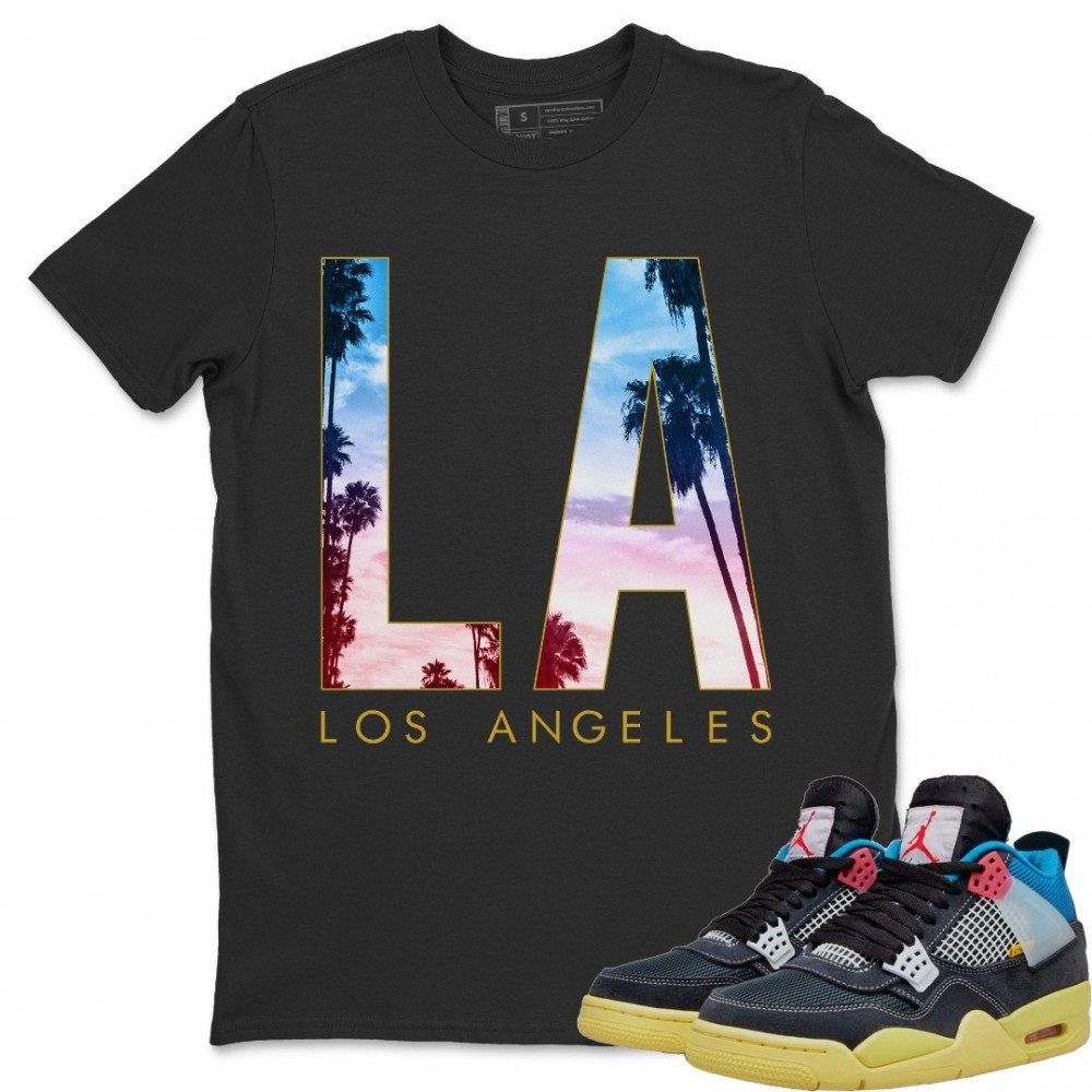 LOS ANGELES T-SHIRT - AIR JORDAN 4 UNION OFF NOIR