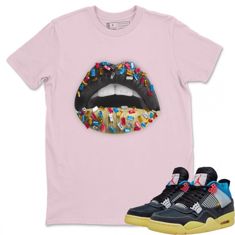 LIPS JEWEL T-SHIRT - AIR JORDAN 4 UNION OFF NOIR