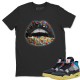 LIPS JEWEL T-SHIRT - AIR JORDAN 4 UNION OFF NOIR