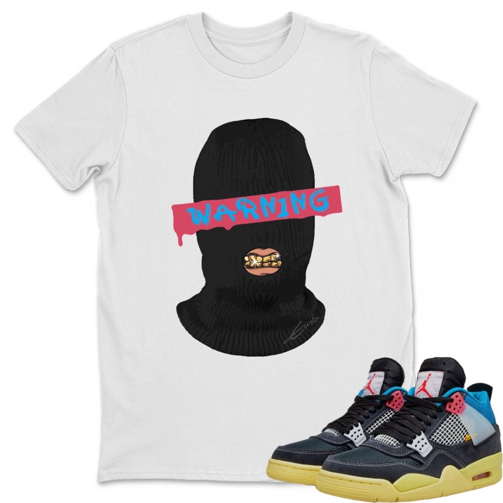 WARNING T-SHIRT - AIR JORDAN 4 UNION OFF NIOR