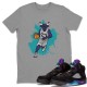 BULL FIGURE T-SHIRT - AIR JORDAN 5 BLACK GRAPE