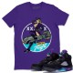 PIN UP GIRL T-SHIRT - AIR JORDAN 5 BLACK GRAPE