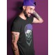 SKULL HAT T-SHIRT - AIR JORDAN 5 BLACK GRAPE