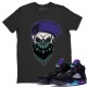 SKULL HAT T-SHIRT - AIR JORDAN 5 BLACK GRAPE