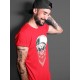 SKULL HAT T-SHIRT - AIR JORDAN 5 SE DENIM FIRE RED