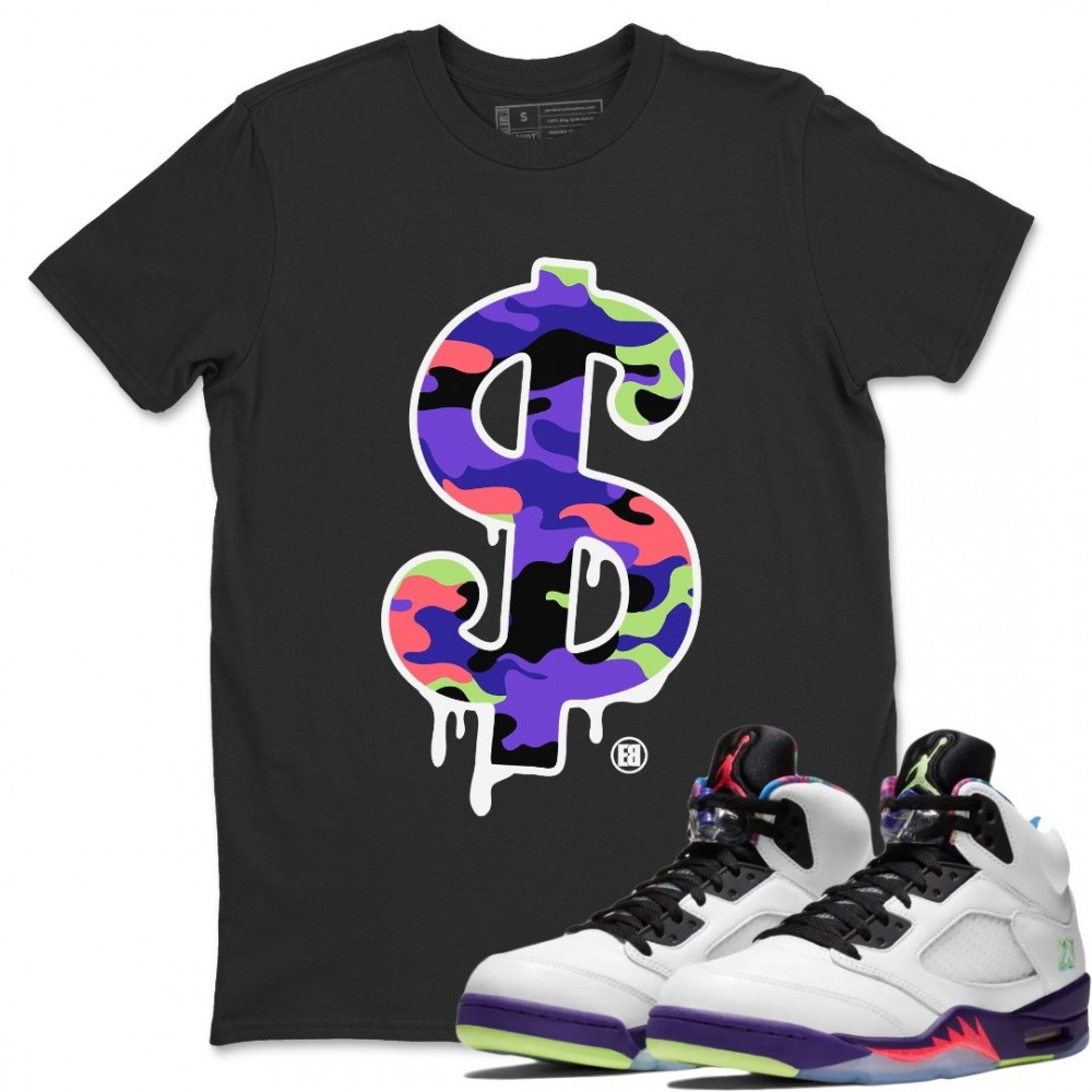 DOLLAR CAMO T-SHIRT - AIR JORDAN GHOST GREEN