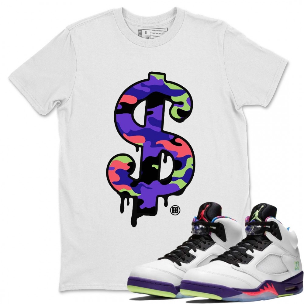 DOLLAR CAMO T-SHIRT - AIR JORDAN GHOST GREEN