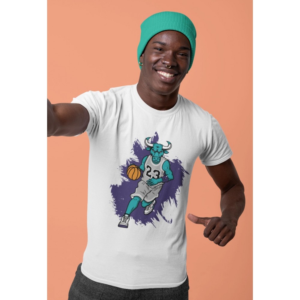 BULL FIGURE T-SHIRT - AIR JORDAN 5 GRAPE