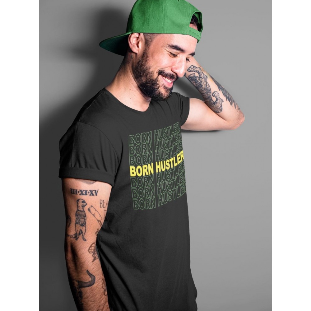 BORN HUSTLER T-SHIRT - AIR JORDAN 5 OREGON DUCKS