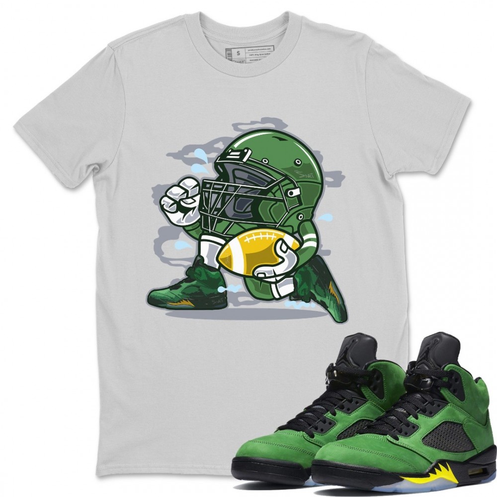 FOOTBALL PLAYER T-SHIRT - AIR JORDAN 5 OREGON DUCKS