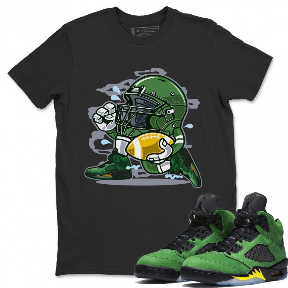 FOOTBALL PLAYER T-SHIRT - AIR JORDAN 5 OREGON DUCKS