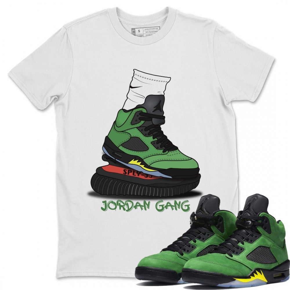 JORDAN GANG T-SHIRT - AIR JORDAN 5 OREGON DUCKS