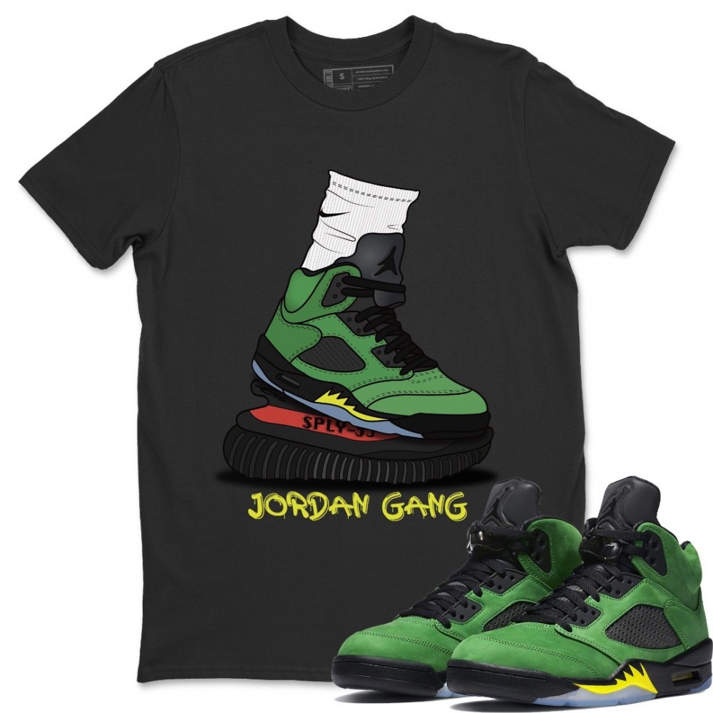 JORDAN GANG T-SHIRT - AIR JORDAN 5 OREGON DUCKS