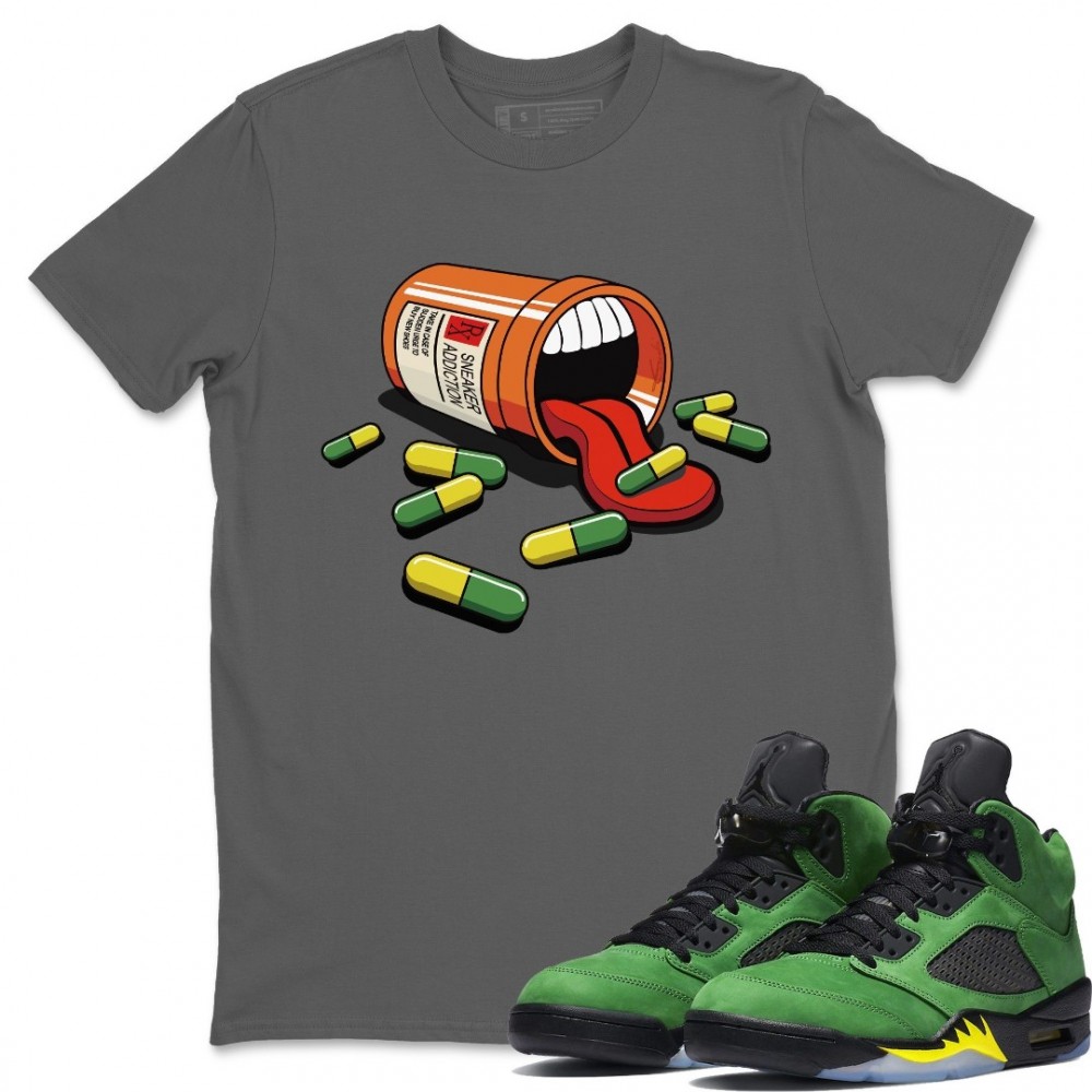 SNEAKER ADDICTION T-SHIRT - AIR JORDAN 5 OREGON DUCKS