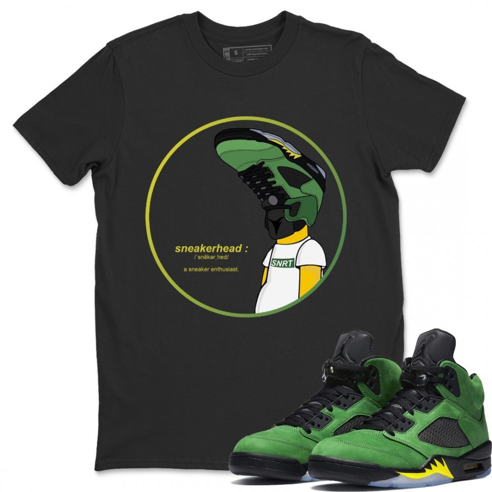 SNEAKERHEAD T-SHIRT - AIR JORDAN 5 OREGON DUCKS