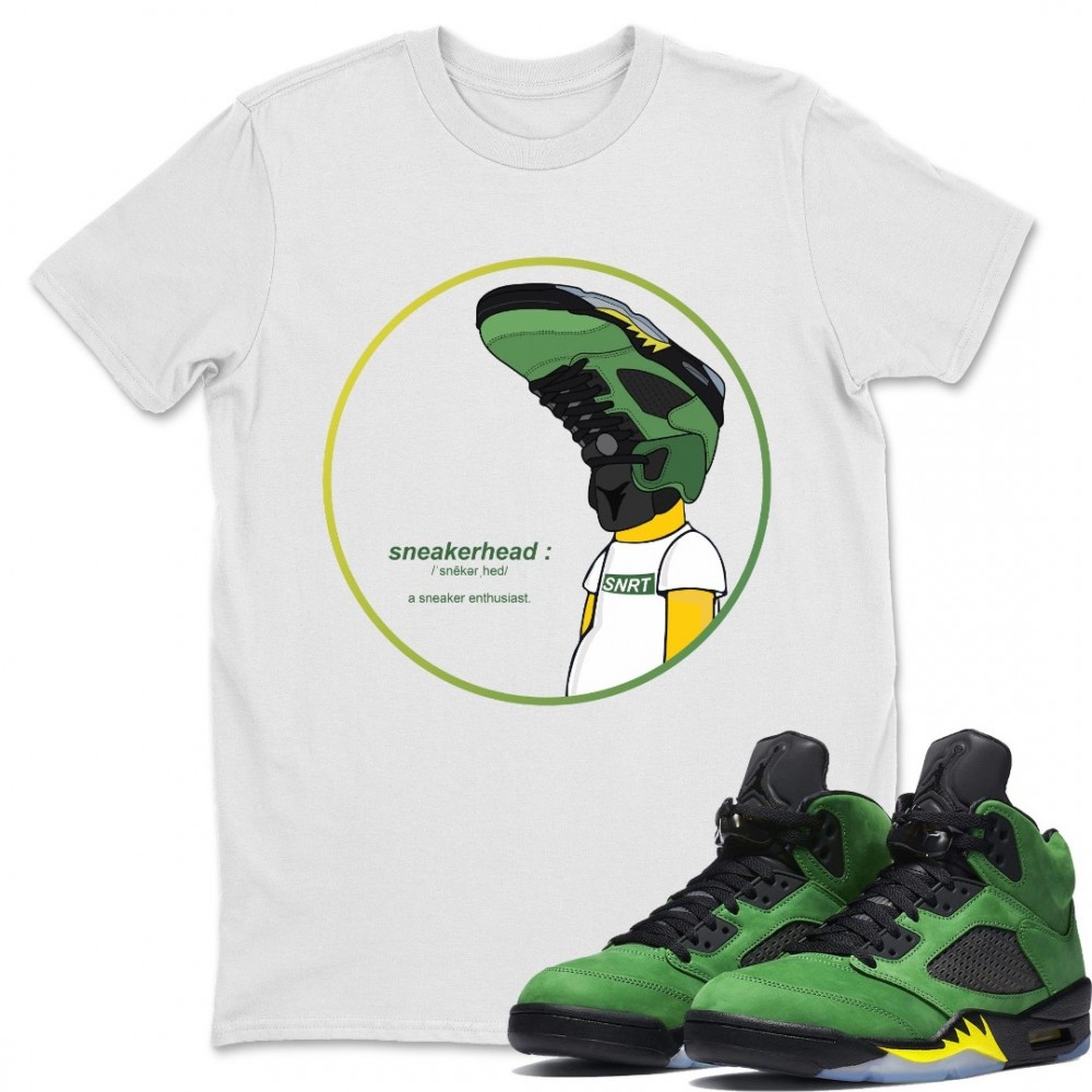 SNEAKERHEAD T-SHIRT - AIR JORDAN 5 OREGON DUCKS