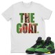 THE GOAT T-SHIRT - AIR JORDAN 5 OREGON DUCKS