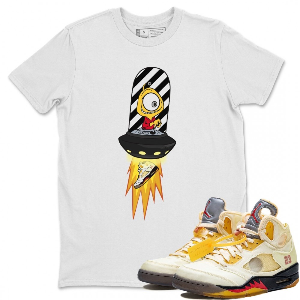 ALIEN T-SHIRT - AIR JORDAN 5 X OFF-WHITE SAIL