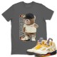 BEAR SWAGGERS T-SHIRT - AIR JORDAN 5 X OFF-WHITE SAIL