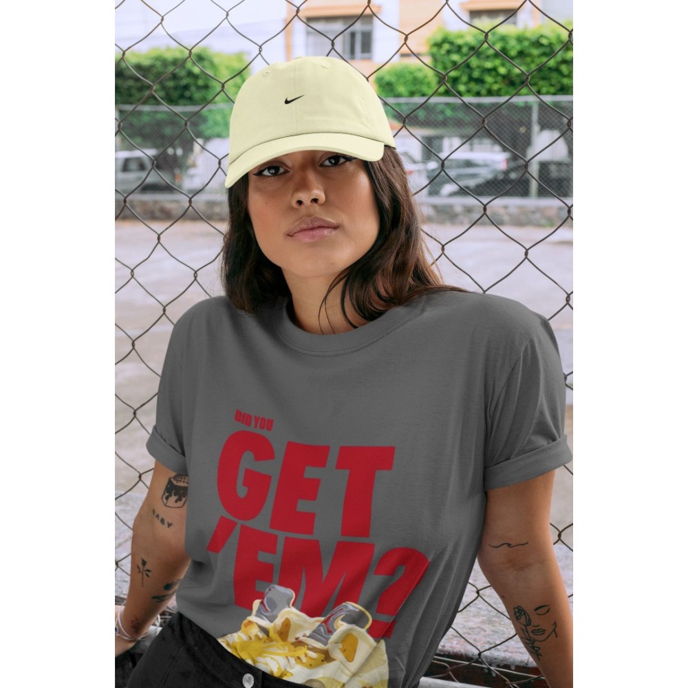 DID YOU GET 'EM T-SHIRT - AIR JORDAN 5 X OFF-WHITE SAIL