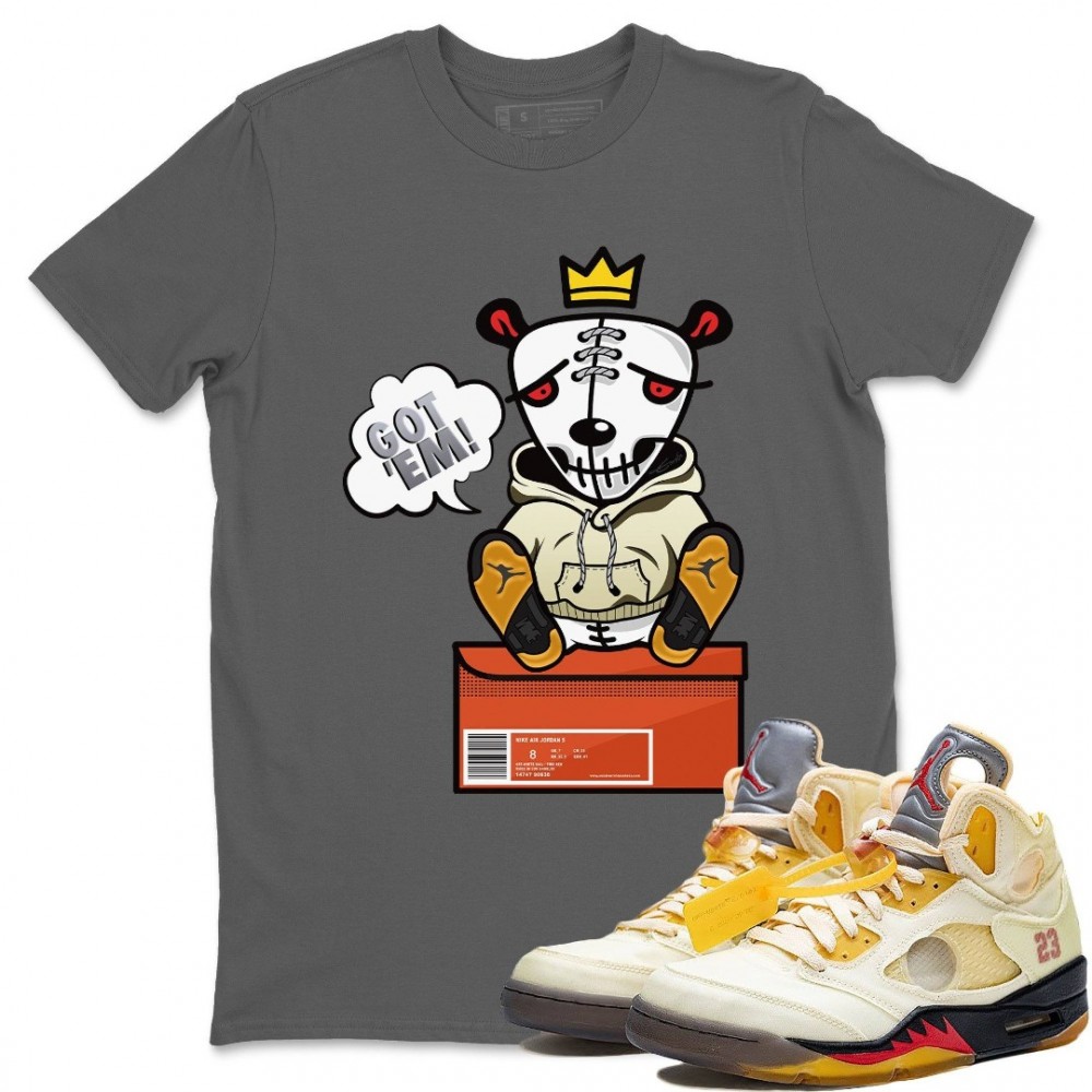 GOT EM T-SHIRT - AIR JORDAN 5 X OFF-WHITE SAIL